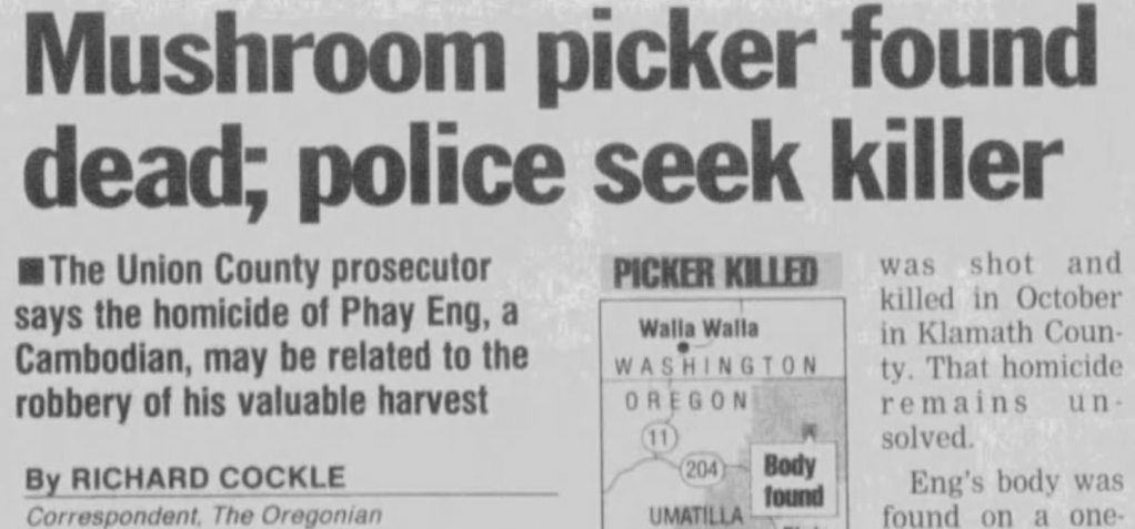UNSOLVED HOMICIDES: “MUSHROOM WARS”&nbsp;VICTIMS